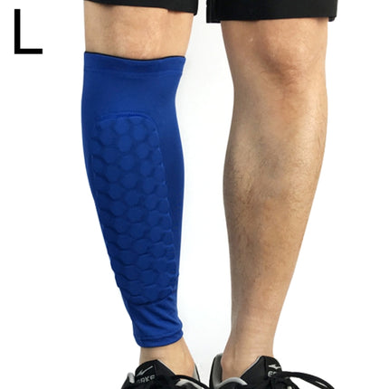 Football Anti-collision Leggings Outdoor Basketball Riding Mountaineering Ankle Protect Calf Socks Gear Protector, Size: L-garmade.com