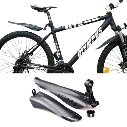 Mountain Road Fits Cycling Creative Mud Guard Dovetail Style Fenders Set for Bike Front And Rear(Black)-garmade.com