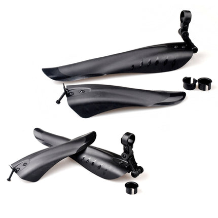 Mountain Road Fits Cycling Creative Mud Guard Dovetail Style Fenders Set for Bike Front And Rear(Black)-garmade.com