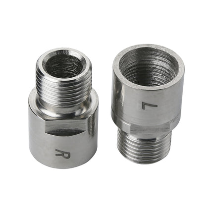QL1 One Pair Steel Bike Pedal Spacer Extenders Bicycle Pedal Spacers for 9/16 inch Threaded Pedals-garmade.com