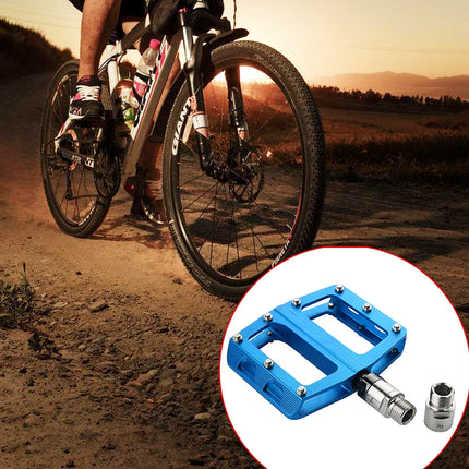 QL1 One Pair Steel Bike Pedal Spacer Extenders Bicycle Pedal Spacers for 9/16 inch Threaded Pedals-garmade.com