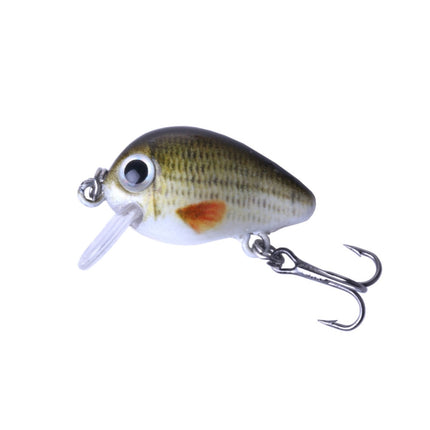 HENGJIA 5 PCS 2.7cm/1.5g Luya Rock Fishing Lures Bait Bionic Kit with Plastic Box-garmade.com