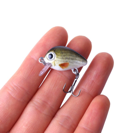 HENGJIA 5 PCS 2.7cm/1.5g Luya Rock Fishing Lures Bait Bionic Kit with Plastic Box-garmade.com