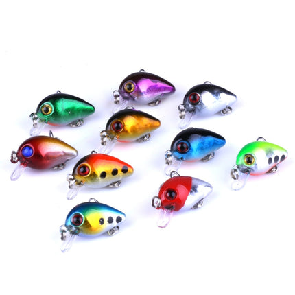 HENGJIA 10 PCS 3cm/1.5g Luya Rock Fishing Lures Bait Bionic Kit with Plastic Box-garmade.com