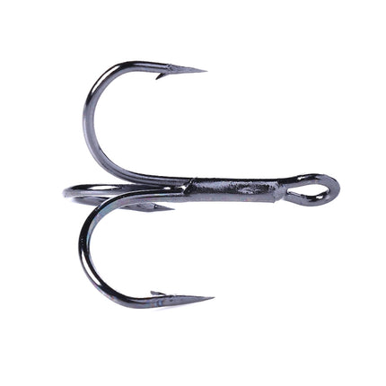 20 PCS Classic Black High Carbon Steel Fishing Three-jaw Treble Hooks-garmade.com