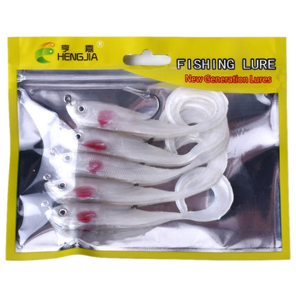 HENGJIA SO050-2 5 PCS 11cm/16g Luya Fishing Lure Fishing Gear Sea Bass Soft Fish with Hook-garmade.com