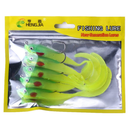 HENGJIA SO050-1 5 PCS 11cm/16g Luya Fishing Lure Fishing Gear Sea Bass Soft Fish with Hook-garmade.com