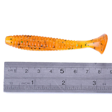 HENGJIA SO0205P 5 PCS 8cm/5g Screw Tail Soft Fishing Lure Artificial Baits-garmade.com