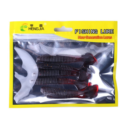 HENGJIA SO0215P 5 PCS 7.5cm/5.5g Screw Tail Soft Fishing Lure Artificial Baits-garmade.com