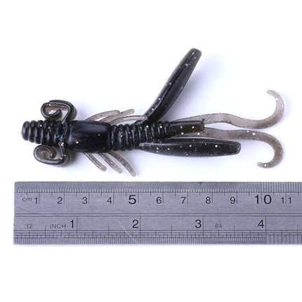 HENGJIA SO02250 5 PCS 9cm/12g Shrimp Shaped Soft Fishing Bait Artificial Cricket Bait-garmade.com