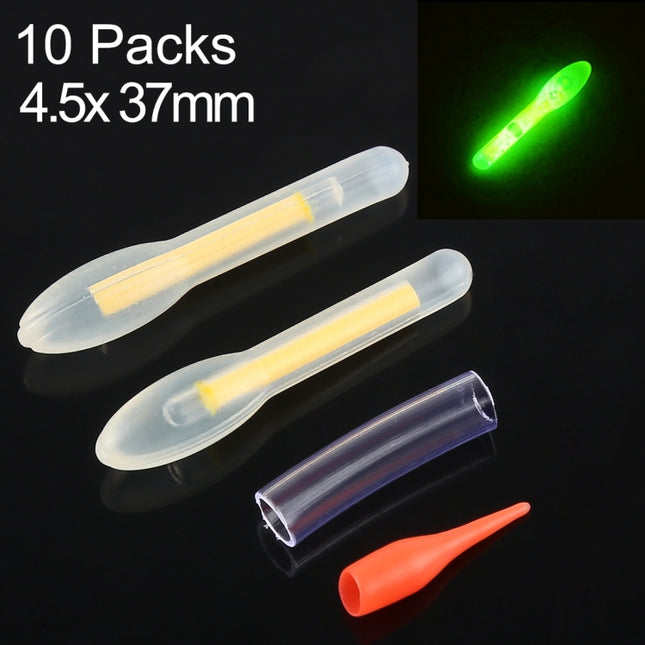 10 Packs OCEAN SUN Bulb Shape Luminous Float Night Fishing Light Stick, Visibility: 50m, Size: 4.5 x 37mm-garmade.com