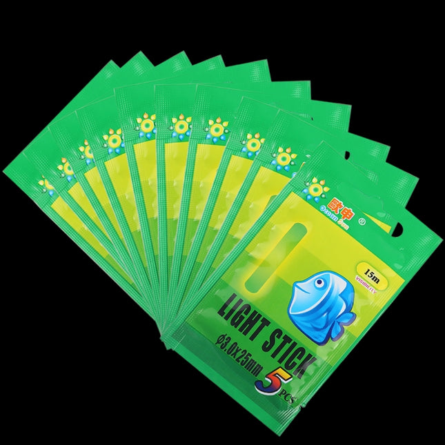 10 Packs OCEAN SUN Luminous Float Night Fishing Light Stick, Visibility: 15m, Size: 3.0 x 25mm-garmade.com