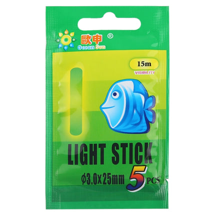 10 Packs OCEAN SUN Luminous Float Night Fishing Light Stick, Visibility: 15m, Size: 3.0 x 25mm-garmade.com