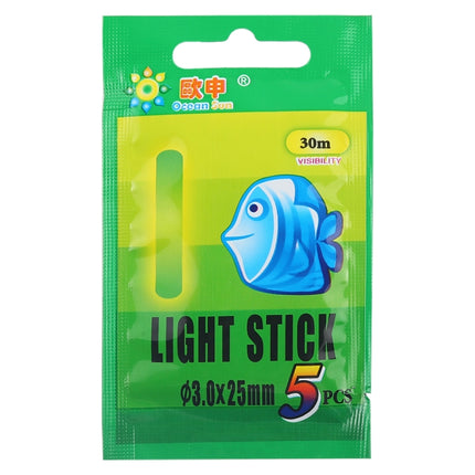 10 Packs OCEAN SUN Luminous Float Night Fishing Light Stick, Visibility: 30m, Size: 4.5 x 37mm-garmade.com