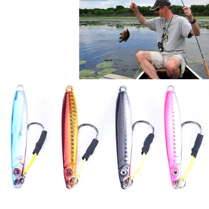 HENGJIA 4 PCS 8cm/30g Luya Fishing Lure Artificial Hard Bait Hook Iron Plate Fishing Tackle-garmade.com