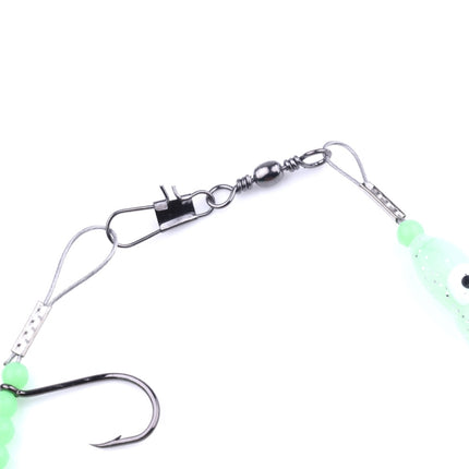 HENGJIA 32cm/7g Fishing Knife Fish Wire Luminous Night Light Octopus Squid Hook 5 Hooks-garmade.com