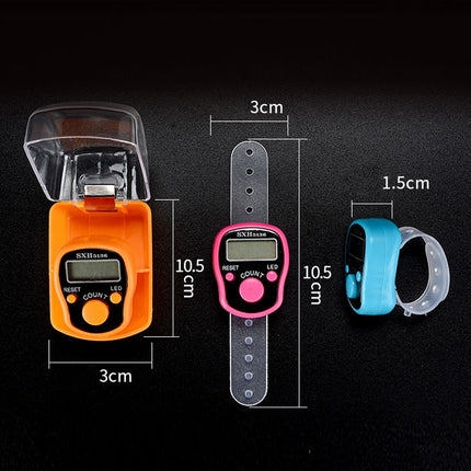 Multifunction Calorie Healthy Digital Electronic Pedometer Step Counter with Waist Clip, High Quality Ring Counter With LED Light, Electronic Finger Ring Counter, Random Color Delivery-garmade.com
