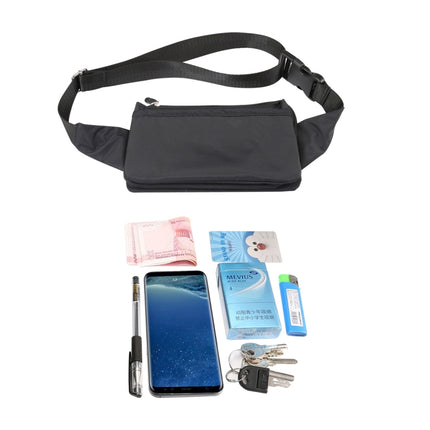 Multi-function Universal Outdoor Mobile Phone Bag Shoulder Bag Waist Bag, Size: 11 x 20cm(Black)-garmade.com