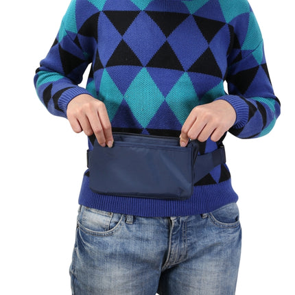 Multi-function Universal Outdoor Mobile Phone Bag Shoulder Bag Waist Bag, Size: 11 x 20cm (Dark Blue)-garmade.com