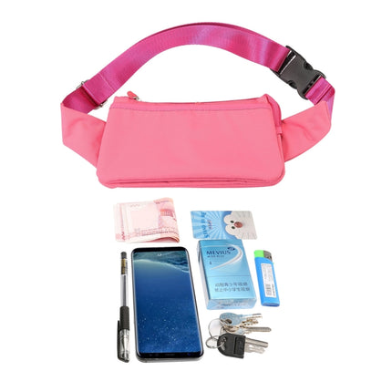 Multi-function Universal Outdoor Mobile Phone Bag Shoulder Bag Waist Bag, Size: 11 x 20cm (Magenta)-garmade.com