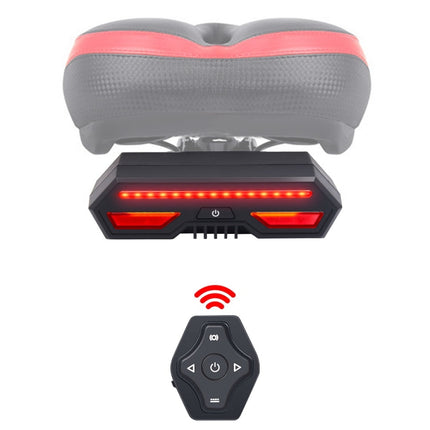 IPX4 85LM Waterproof USB Bicycle Turn Signal Light Rear Light Taillight with Remote Control-garmade.com