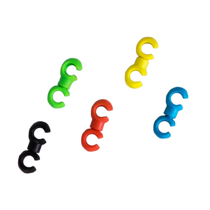 20 PCS ZTTO Bicycle MTB Brake Cable S Style Clips, Random Color Delivery-garmade.com