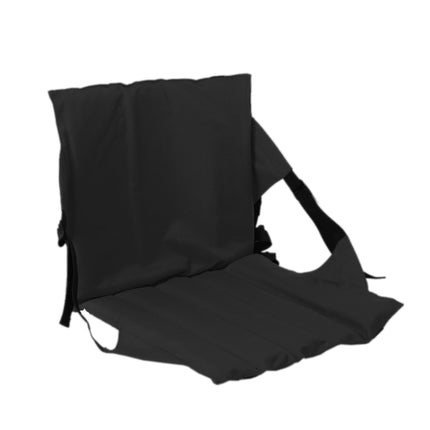 Outdoor Folding Seat Cushion With Backrest, Size: 78*40*2cm(Black)-garmade.com