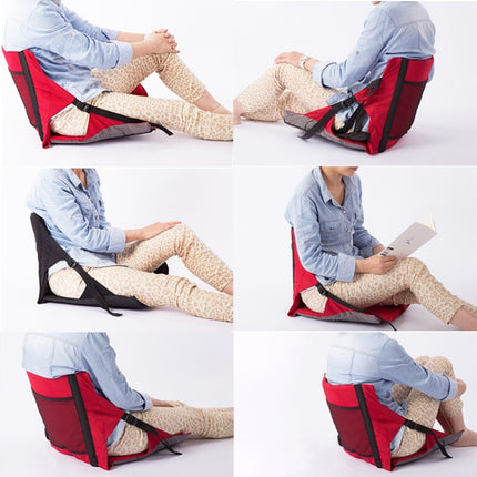 Outdoor Folding Seat Cushion With Backrest, Size: 78*40*2cm(Red)-garmade.com
