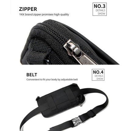 BAPASA A155 Mini Multi-function Crossbody Phone Bag Waist Bag (Black)-garmade.com