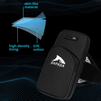 BAPASA A587 Outdoor Sports Fitness Mobile Phone Armband Bag (Black)-garmade.com