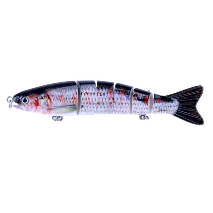 HENGJIA JM026 6# 12.7cm 22g Multi-section Plastic Hard Baits Artificial Fishing Lures with Treble Hook, Random Color Delivery-garmade.com