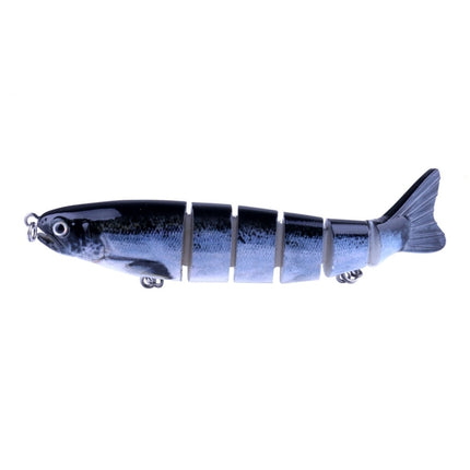 HENGJIA JM026 6# 12.7cm 22g Multi-section Plastic Hard Baits Artificial Fishing Lures with Treble Hook, Random Color Delivery-garmade.com