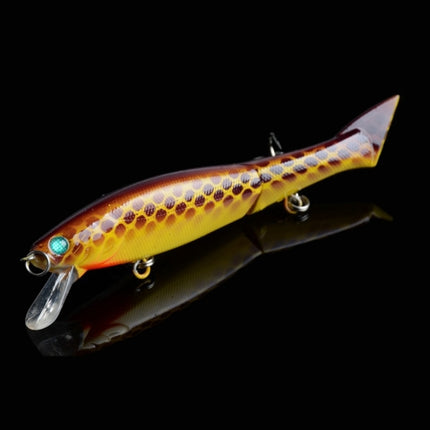 HENGJIA JM 011-X 6# 12cm 13.5g Multi-section Plastic Hard Baits Artificial Fishing Lures with Treble Hook, Random Color Delivery-garmade.com