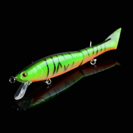 HENGJIA JM 011-X 6# 12cm 13.5g Multi-section Plastic Hard Baits Artificial Fishing Lures with Treble Hook, Random Color Delivery-garmade.com