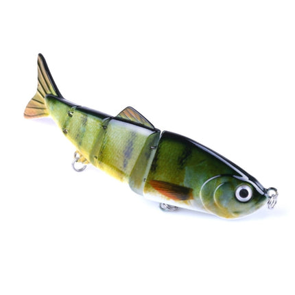 HENGJIA JM022-X 12cm 16.8g Multi-section Plastic Hard Baits Artificial Fishing Lures with Treble Hook, Random Color Delivery-garmade.com