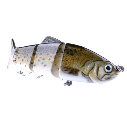 HENGJIA JM022-X 12cm 16.8g Multi-section Plastic Hard Baits Artificial Fishing Lures with Treble Hook, Random Color Delivery-garmade.com