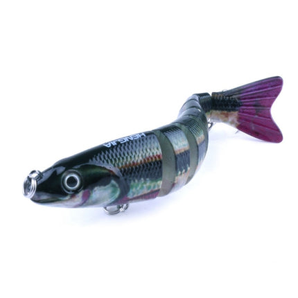 HENGJIA JM027-X 12.7cm 18g Multi-section Plastic Hard Baits Artificial Fishing Lures with Treble Hook, Random Color Delivery-garmade.com