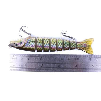 HENGJIA JM027-X 12.7cm 18g Multi-section Plastic Hard Baits Artificial Fishing Lures with Treble Hook, Random Color Delivery-garmade.com