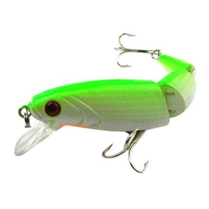 HENGJIA JM001-X 10.5cm 14g Multi-section Plastic Hard Baits Artificial Fishing Lures with Treble Hook, Random Color Delivery-garmade.com