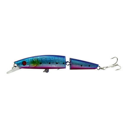 HENGJIA JM007-X 14cm 20.2g 2-section Plastic Hard Baits Artificial Fishing Lures with Treble Hook, Random Color Delivery-garmade.com