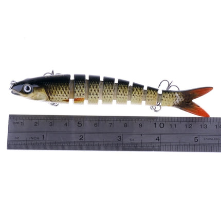 HENGJIA JM024-X 6# 13.6cm 18.7g Multi-section Plastic Hard Baits Artificial Fishing Lures with Treble Hook, Random Color Delivery-garmade.com