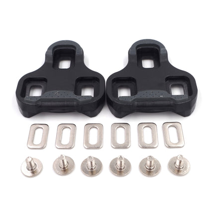2 PCS RD3-C Road Bike Cleats 6 Degree Float Self-locking Cycling Pedal Cleat for LOOK KEO Road Cleats Fit Most Road Bicycle Shoes(Black)-garmade.com