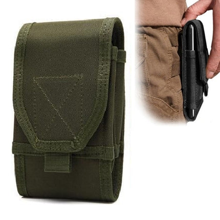 Stylish Multifunctional Outdoor Waist Bag Phone Camera Protective Case Card Pocket Wallet(Army Green)-garmade.com
