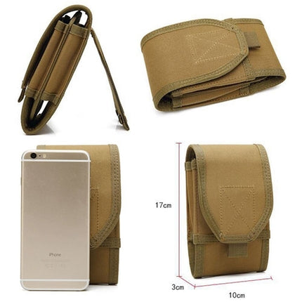 Stylish Multifunctional Outdoor Waist Bag Phone Camera Protective Case Card Pocket Wallet(Black)-garmade.com
