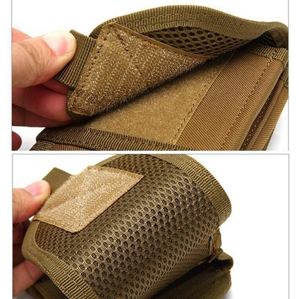 Stylish Multifunctional Outdoor Waist Bag Phone Camera Protective Case Card Pocket Wallet(Black)-garmade.com