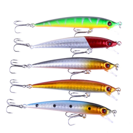 HENGJIA 5 PCS 8.5cm Minnow Plastic Hard Baits Fishing Lures Set Fishing Tackle Baits-garmade.com