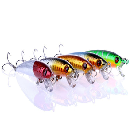 HENGJIA 5 PCS 8.5cm Minnow Plastic Hard Baits Fishing Lures Set Fishing Tackle Baits-garmade.com