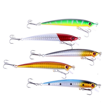 HENGJIA 5 PCS 8.5cm Minnow Plastic Hard Baits Fishing Lures Set Fishing Tackle Baits-garmade.com