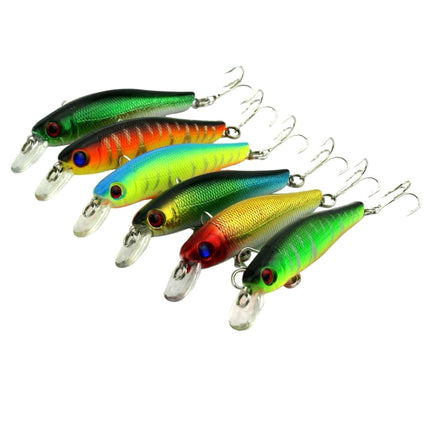 HENGJIA 6 PCS 8.5cm 8.9g Minnow Plastic Hard Baits Fishing Lures Set Fishing Tackle Baits-garmade.com