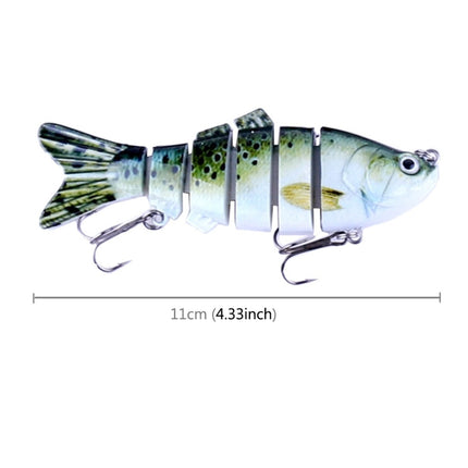 HENGJIA JM020 3# 11cm 18g Multi-section Plastic Hard Baits Fishing Lures Set Fishing Tackle Baits-garmade.com